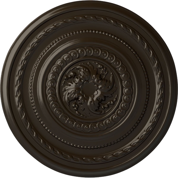 Ekena Millwork Pearl Ceiling Medallion (Fits Canopies up to 1 7/8"), Hand-Painted Stone Hearth, 26 1/4"OD x 1 1/2"P CM26PESHF - main